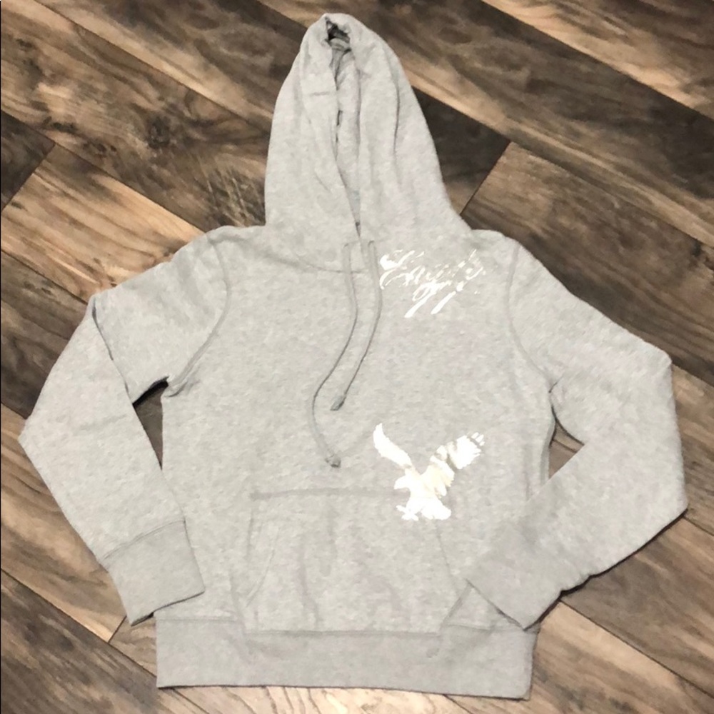 American Eagle Grey Hoodie size medium